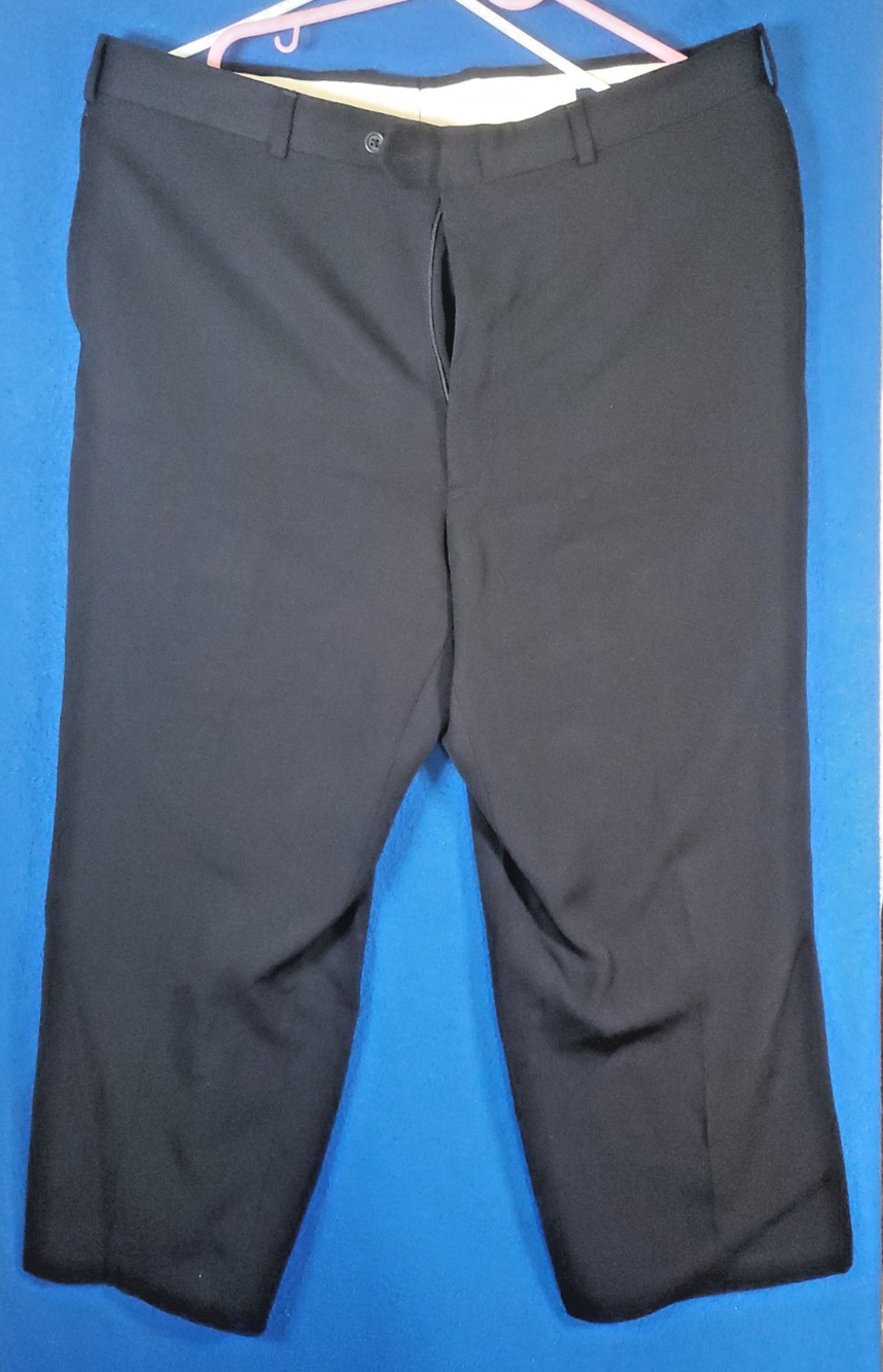 Burberry London Black 100% Wool Tailored Trousers Mens Size 40R Dress Pants